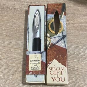 Silver and Black Pen Gift - Branded Jonathan